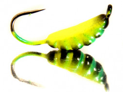 Мормышка NAUTILUS Опарыш окрашенный с ушком 3.0-097, цена за 1 шт.