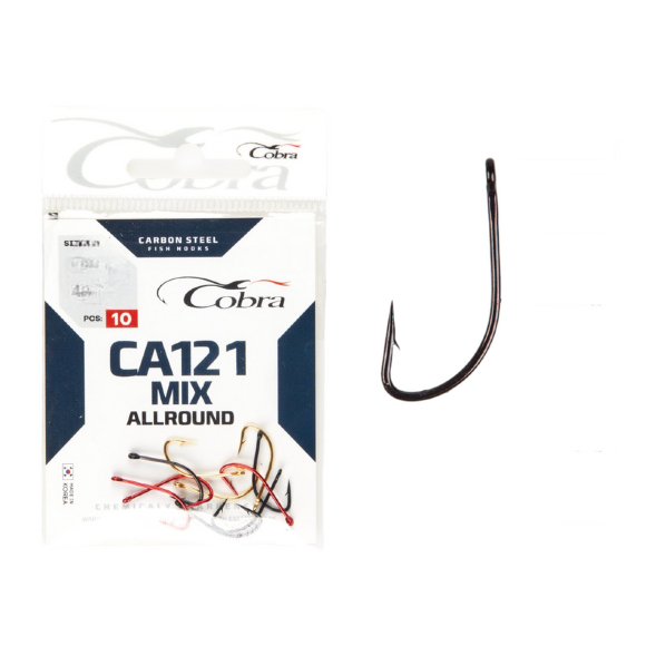 Крючки Cobra MIX сер. CA121MIX разм. 010 10шт