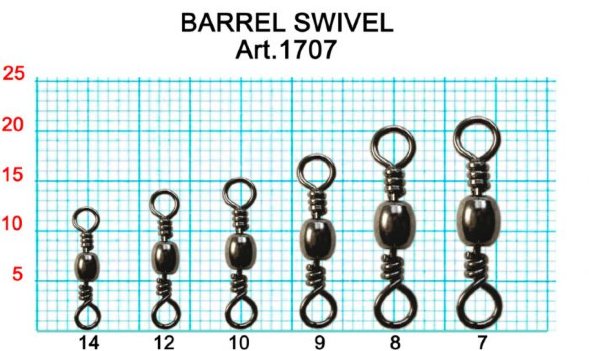 Вертлюг Fish Season бочонок №12 14кг 10шт 1707-12F