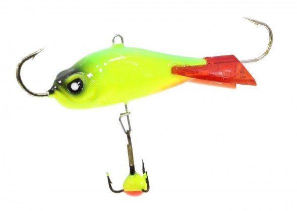 Балансир рыболовный для зимней рыбалки Lucky John Baltic 60мм+тройник 61601-26RT