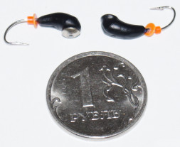 Мормышка вольфрамовая Уралка 4 с коронкой Серебро 414