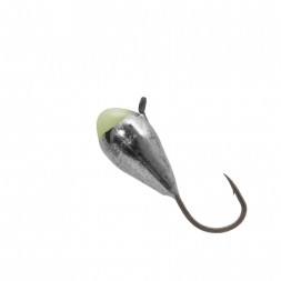 Мормышка вольфрамовая Lumicom Капля с ушком Ф5 никель с ф/к NiP, цена за 1 шт.