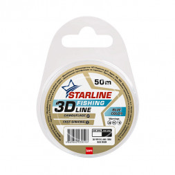 Леска IAM Starline 3D Fishing Line 50m, диаметр 0,14 мм Голубой