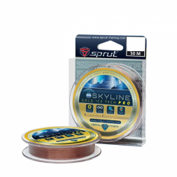 Леска Sprut Skyline Fluorocarbon Composition IceTech RPO Gold 0.105 50м