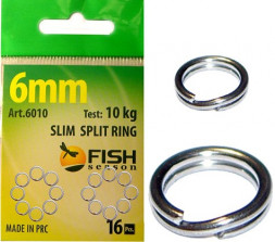 Кольцо заводное FISH SEASON Slim 5мм 7кг 18шт 6010-05F