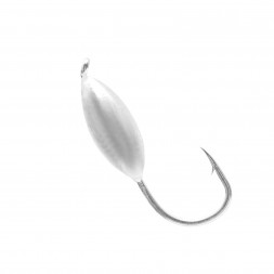 Мормышка вольфрамовая Lumicom Овсинка с ушком Ф5 серебро
