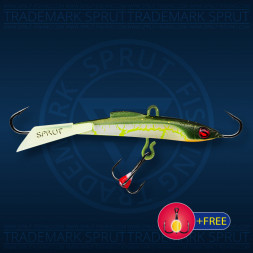 Балансир рыболовный для зимней рыбалки Sprut Usuri №7 17г 70мм WOL-UV+тр. с ф/к