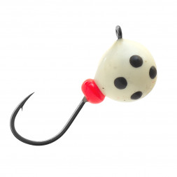 Мормышка вольфрамовая Lumicom Дробинка с ушком Ф6.5 обмазка точки Pt, цена за 1 шт.