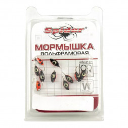Мормышка вольфрамовая Spider 4525 Нимфа с ушком краш. 2,5 мм 0,22 гр. 14 с глазком