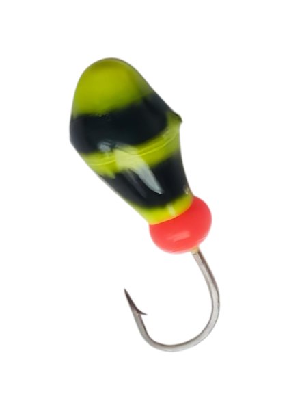 Мормышка вольфрамовая Lumicom Капля с отверстием литая-обмазка 10шт 5,0мм YBL