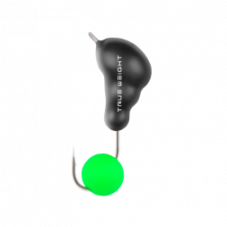 Мормышка свинцовая True Weight цена за 1 шт Муравей с ушком 1г ядреный глаз зел. неон