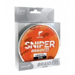 Леска плетеная Salmo Sniper Braid Blue 0.16 91м