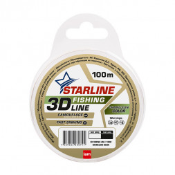 Леска IAM 3D Fishing Line 100m, диаметр 0,14 мм Хамелеон