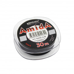 Леска Namazu Amida, L-30 м, d-0,1 мм test-1,50 кг, угольно-черный