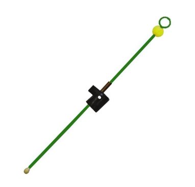 Сторожок Три кита М-1Ф@ унив. час. пружина, полимер. с бусиной зел. 25шт