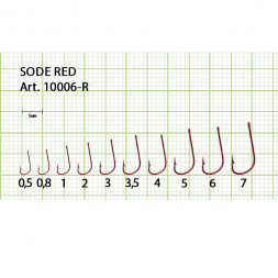 Крючок Fish Season Sode-ring №4 Red 10шт 10006-R04F